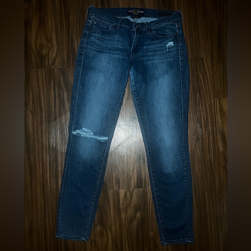 Lucky Brand Charlie Super Skinny Leg Jeans Women's 6/28 Blue Denim